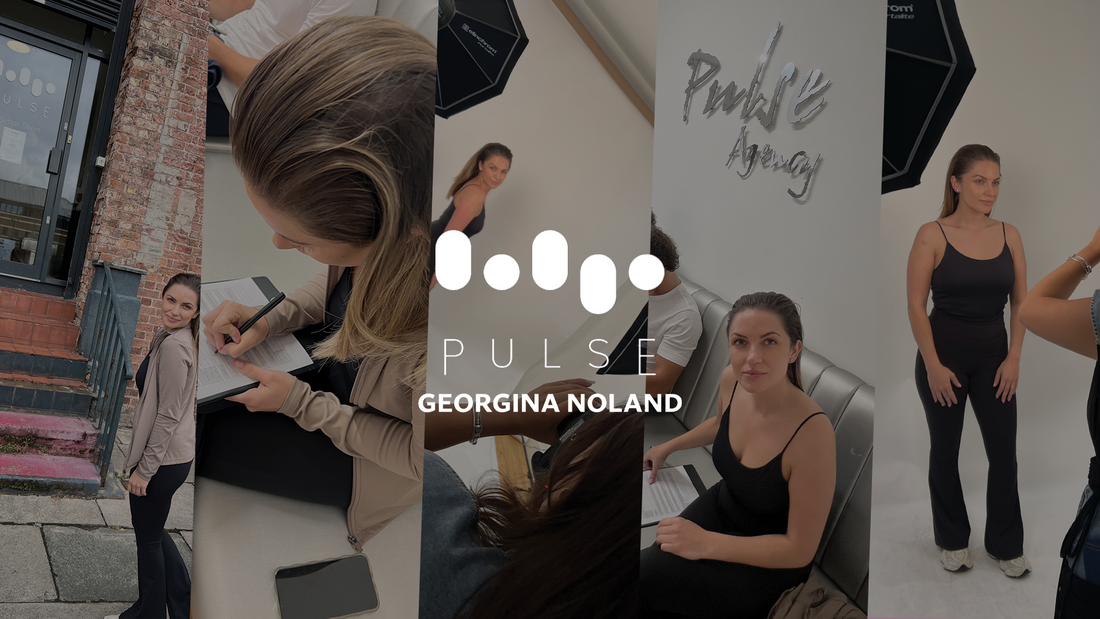 Georgina Noland arriving at Pulse Agency in Liverpool for an open modelling audition outside the agency's entrance